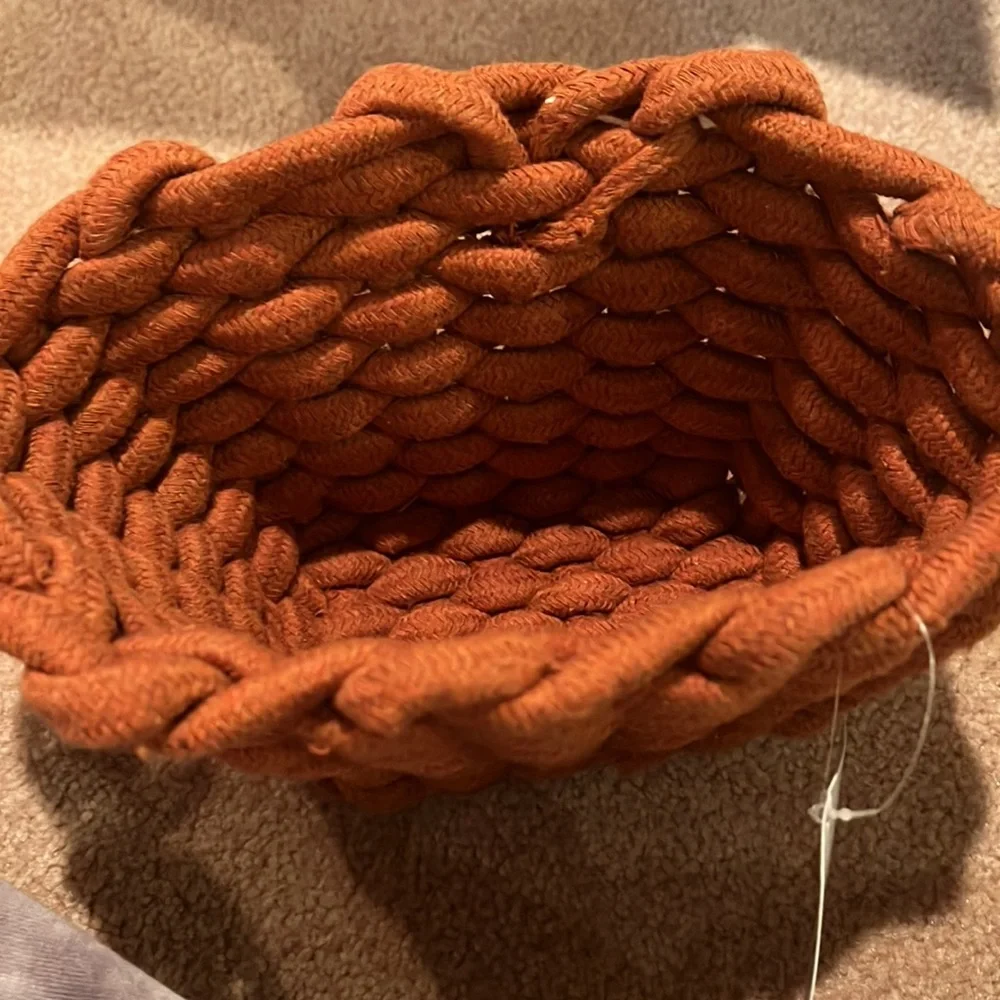 NWT  Target Bullseye Playground Rope Basket In Orange